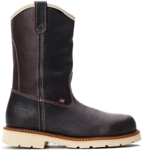 imageThorogood American Heritage 11 Steel Toe Wellington Boots for Men Premium FullGrain Leather SlipResistant Heel Outsole and Comfort InsoleBriar Pitstop