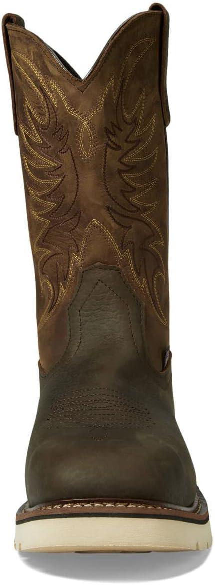 imageThorogood American Heritage 11quot Square Toe Wellington Leather Work Boots for Men with SlipResistant OutsoleNonSafety Toe