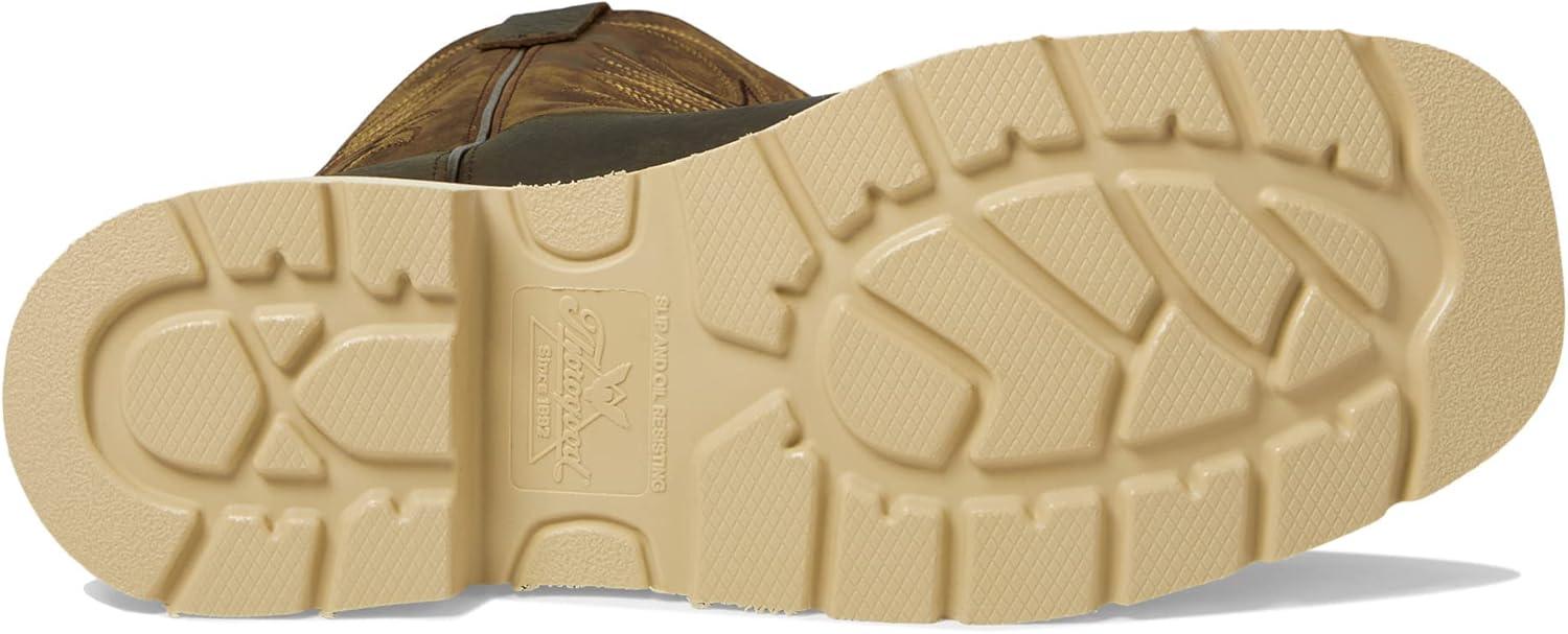 imageThorogood American Heritage 11quot Square Toe Wellington Leather Work Boots for Men with SlipResistant OutsoleNonSafety Toe