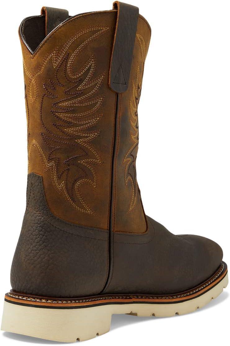 imageThorogood American Heritage 11quot Square Toe Wellington Leather Work Boots for Men with SlipResistant OutsoleSteel Toe