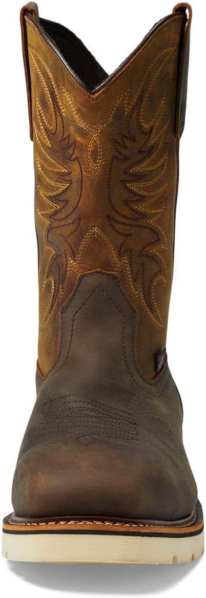 imageThorogood American Heritage 11quot Square Toe Wellington Leather Work Boots for Men with SlipResistant OutsoleSteel Toe