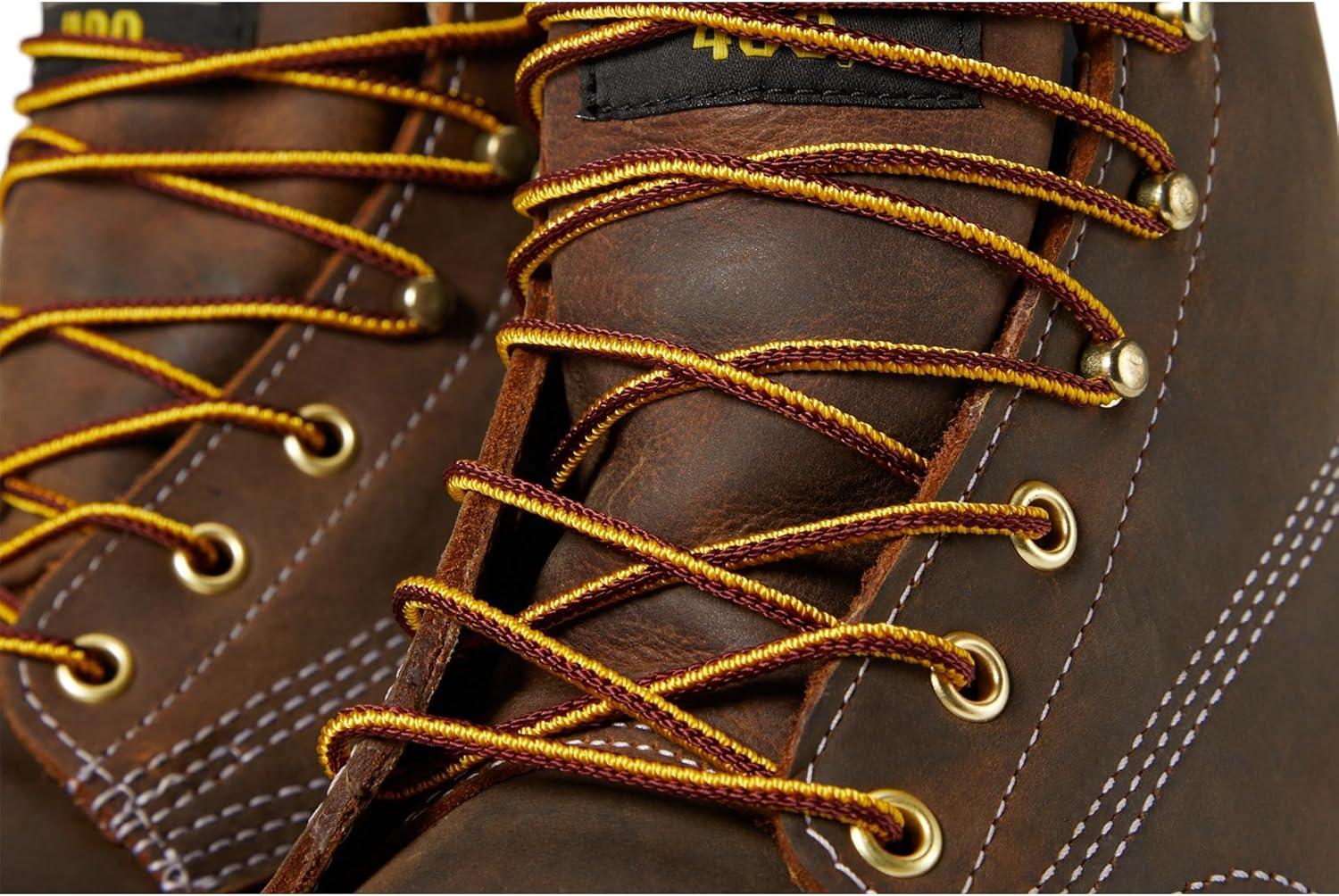 imageThorogood American Heritage 6 Leather Waterproof Insulated Work Shoes for Men with Composite Shank NonSafety Toe Oil and SlipResistant OutsoleCrazy Horse