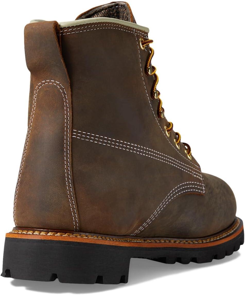 imageThorogood American Heritage 6 Leather Waterproof Insulated Work Shoes for Men with Composite Shank NonSafety Toe Oil and SlipResistant OutsoleCrazy Horse