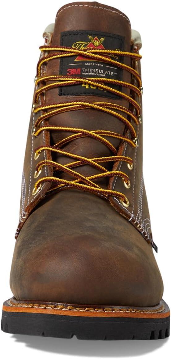 imageThorogood American Heritage 6 Leather Waterproof Insulated Work Shoes for Men with Composite Shank NonSafety Toe Oil and SlipResistant OutsoleCrazy Horse
