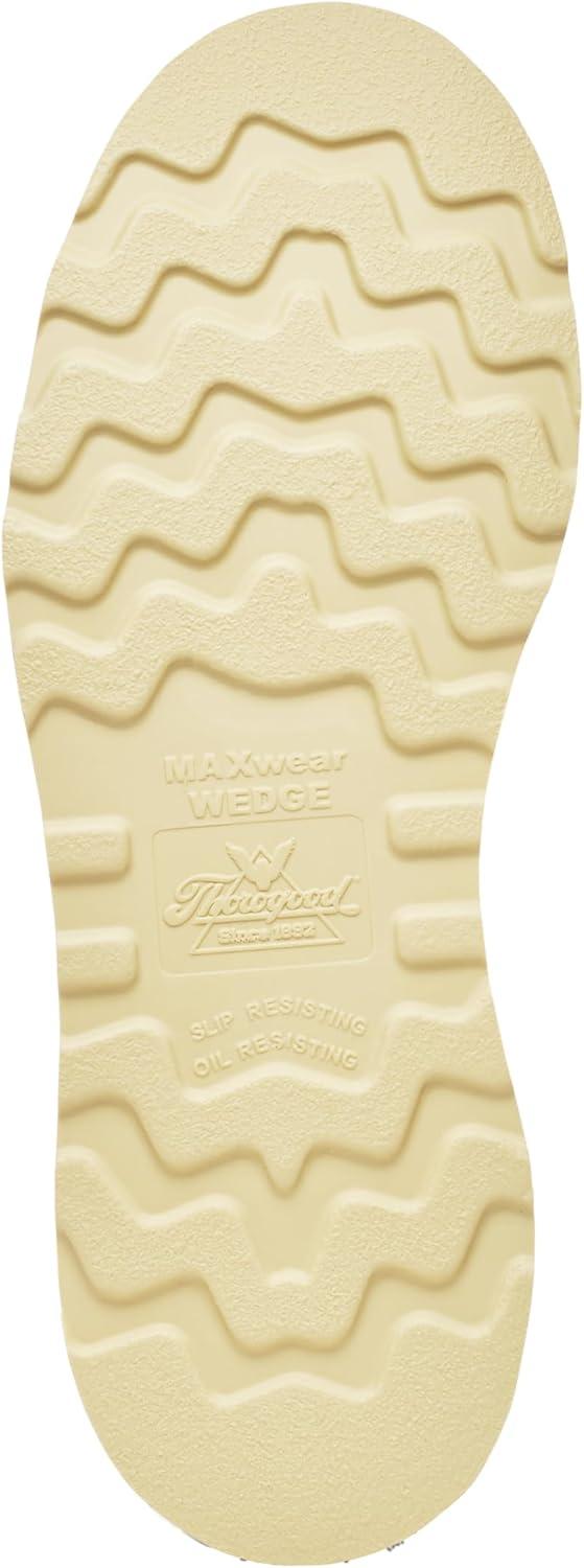 imageThorogood American Heritage 6 Moc Toe Work Boots for Men  Soft Toe Premium FullGrain Leather with SlipResistant Wedge Outsole and Comfort Insole EH RatedBlack