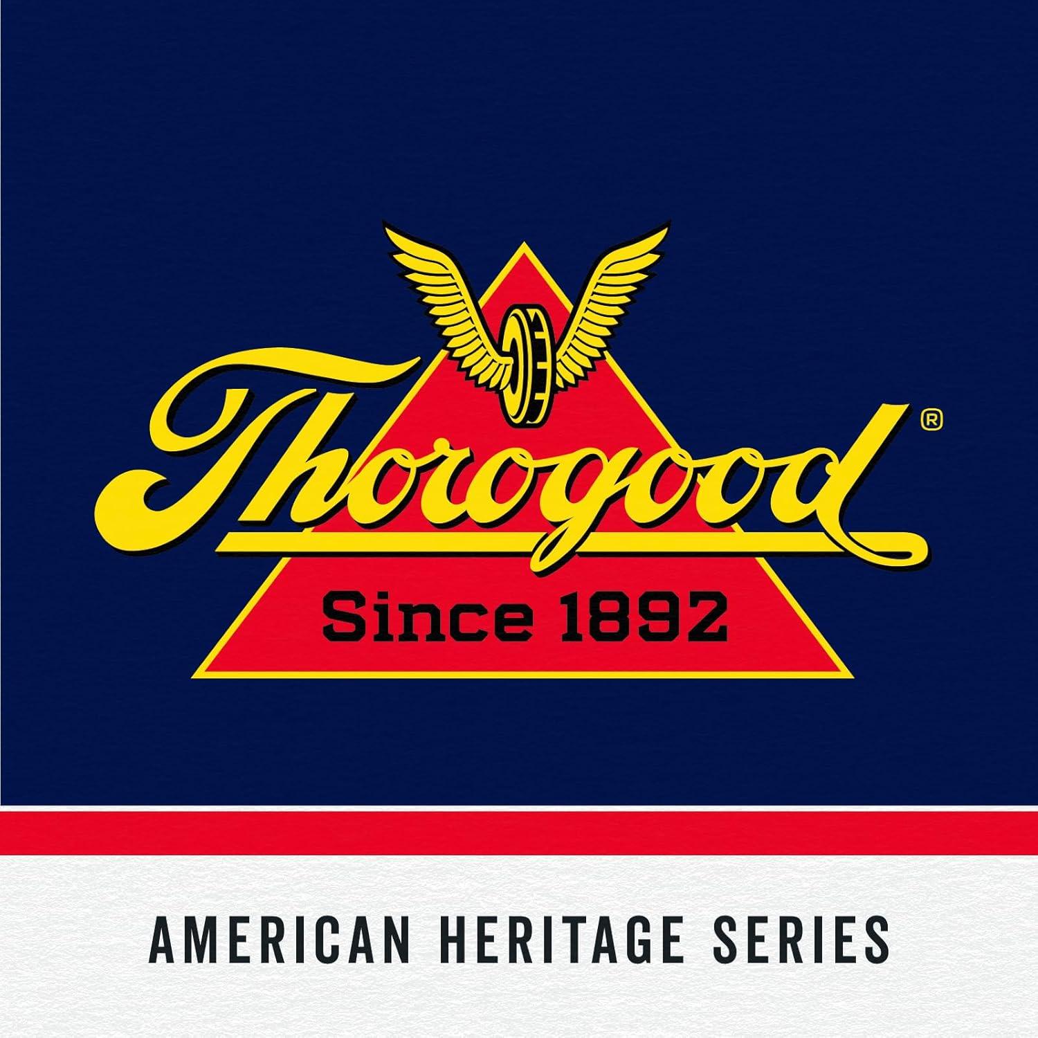 imageThorogood American Heritage 8 Moc Toe Work Boots for Men Made with FullGrain Leather Soft Toe SlipResistant Wedge Outsole and Comfort Footbed EH RatedTobacco Oiltanned