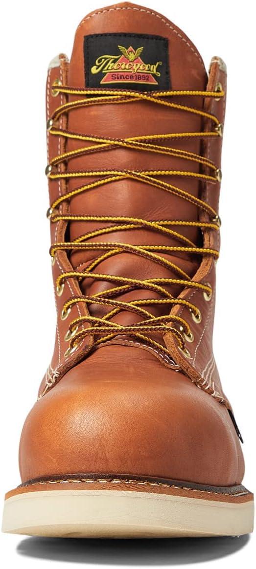 imageThorogood American Heritage 8 Waterproof Composite Toe Work Boots for Men Made from Premium Leather with SlipResistant Wedge Outsole and Comfort Insole EH RatedTobacco Oiltanned