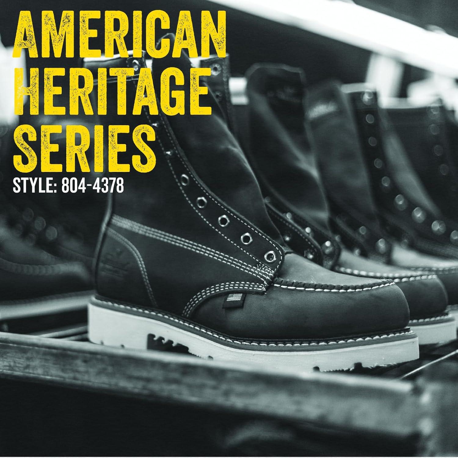 imageThorogood Emperor Toe 8 Composite Toe Boots for Men Premium Leather Boots with Wide Toe Box and SlipResistant MAXWear 90 Outsoles with Heels EH ResistanceTrail Crazy Horse