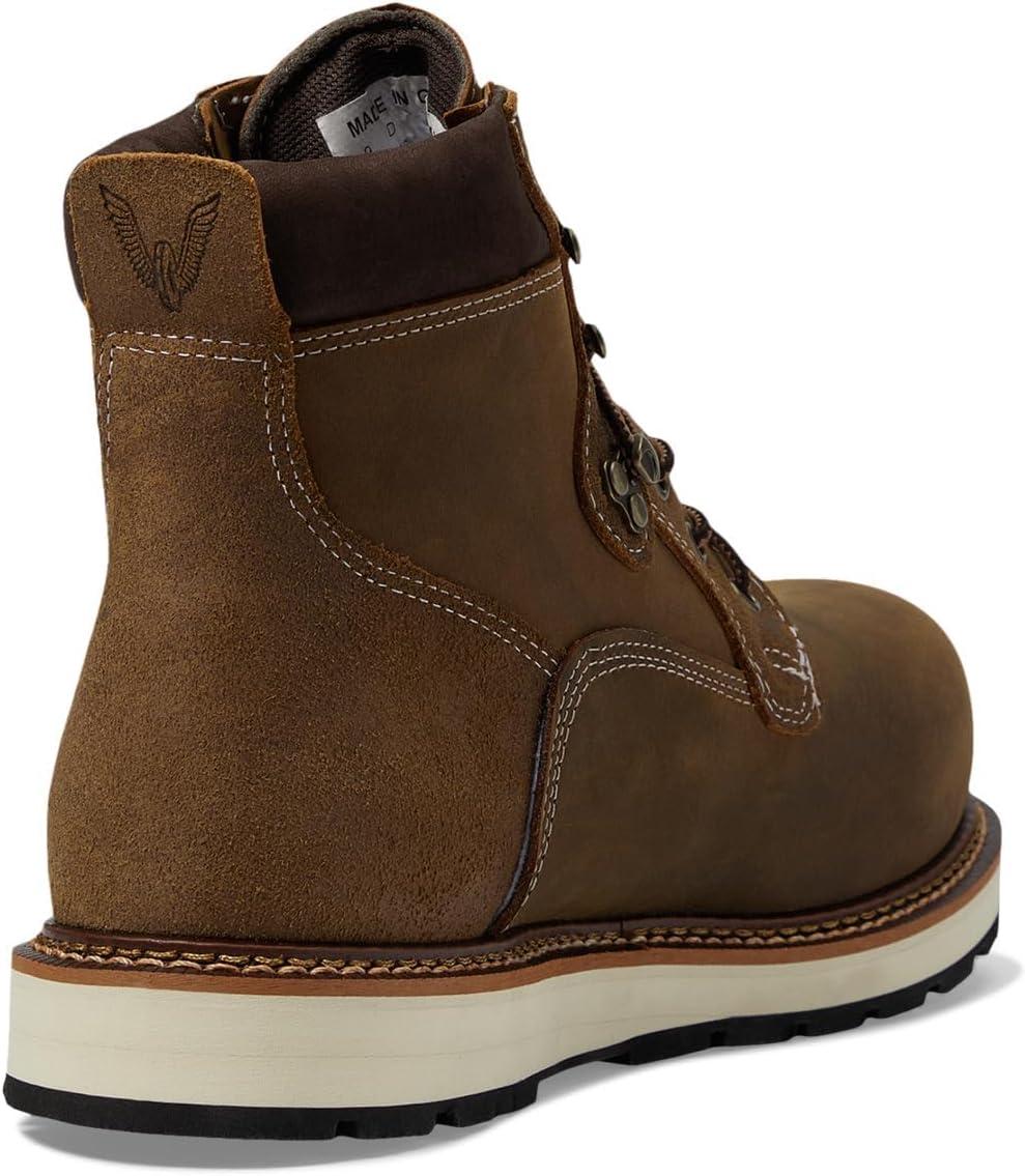 imageThorogood Iron River 6 Leather Waterproof Work Shoes for Men with Composite Toe Oil and SlipResistant OutsoleCrazyhorse