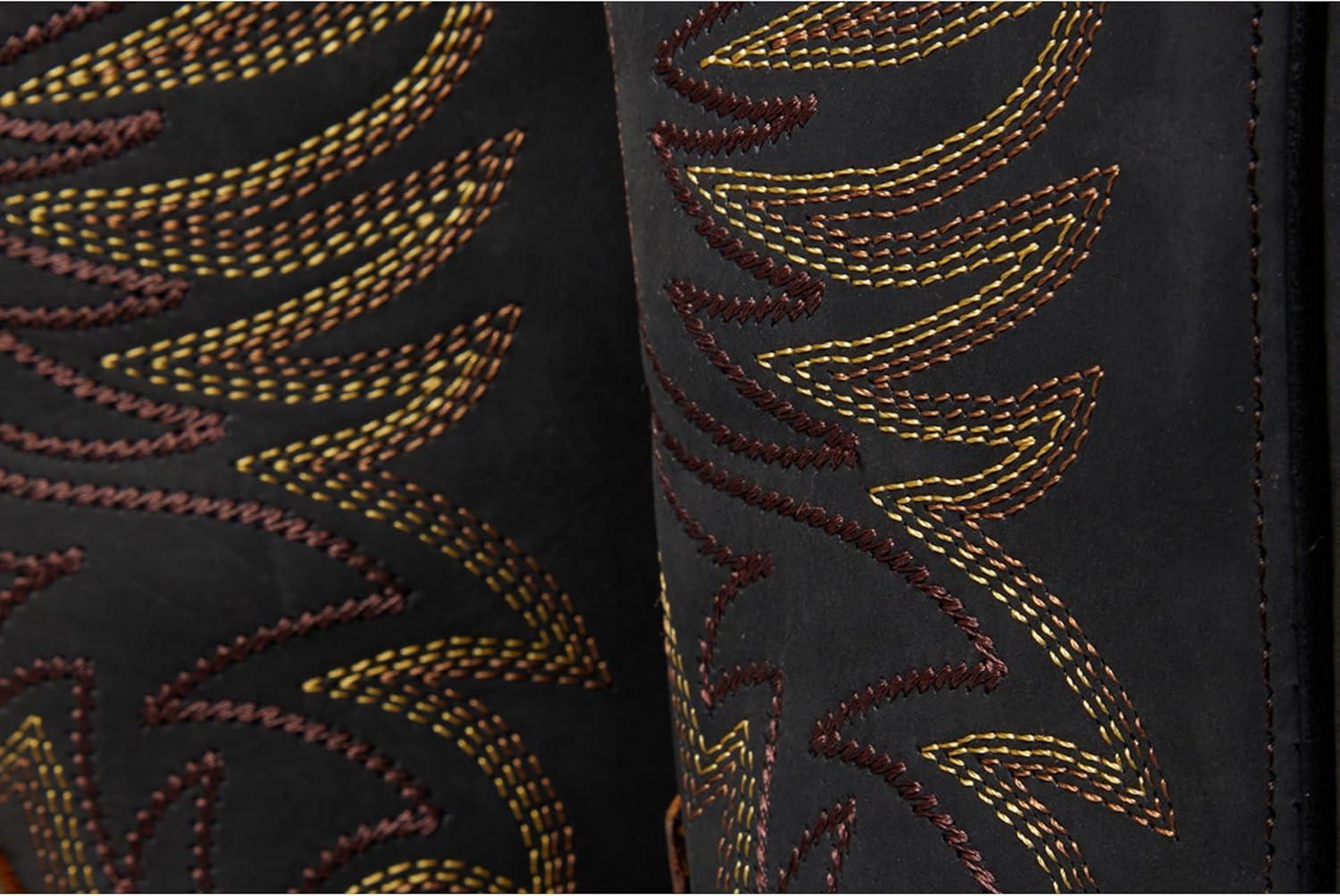 imageThorogood Mens American Heritage 11quot Square Toe Wellington Waterproof Leather Work BootsBlack UpperCrazyhorse Bottom