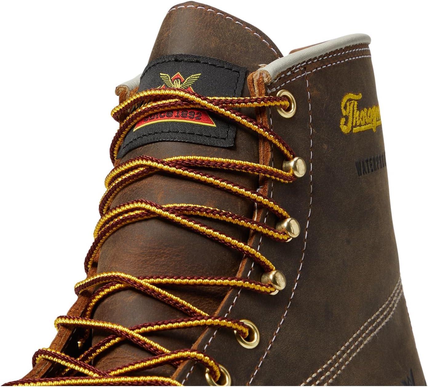 imageThorogood Mens American Heritage 6quot Waterproof Safety Toe Hiking ShoesBootsCrazy Horse