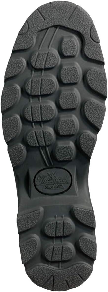 imageThorogood Soft Streets Plain Toe Oxford Work Shoes for Men Premium Black Leather with Comfort Insole and SlipResistant Outsole Berry Compliant and Postal CertifiedBlack