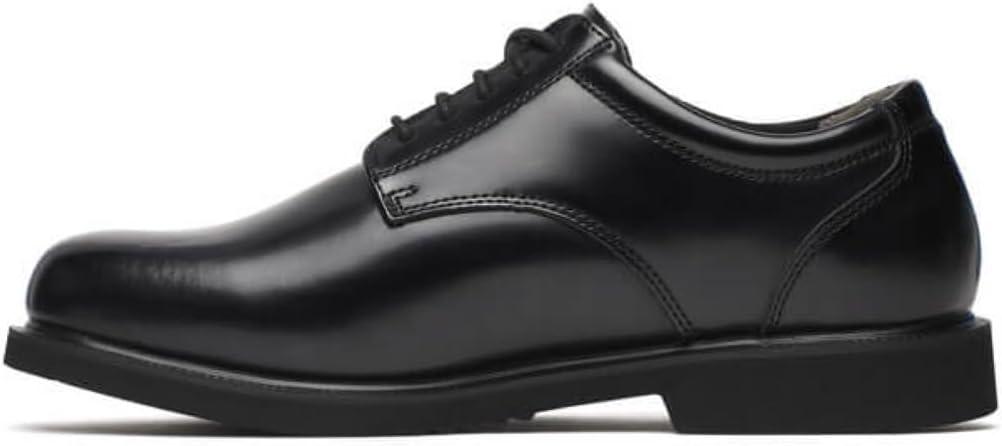 imageThorogood Uniform Classics Oxford Black Dress Shoes for Men Featuring HighShine Leather Removable EVA Comfort Insole and SlipResistant Blown Rubber OutsoleBlack