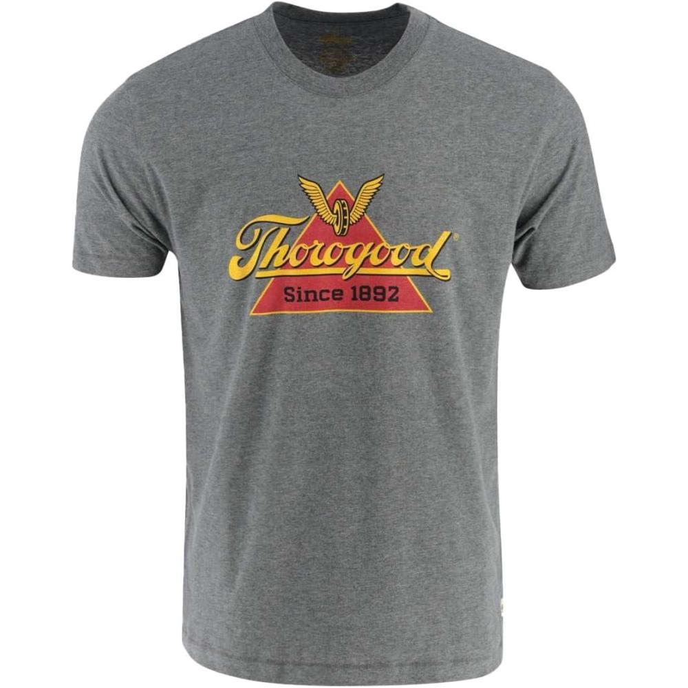 imageThorogood Mens Classic Logo Short Sleeve TShirtDry Heather Gray
