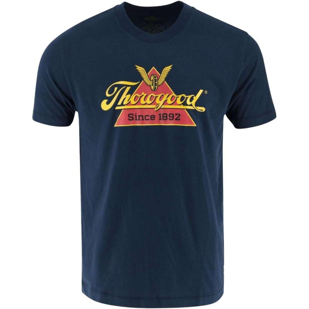 imageThorogood Mens Classic Logo Short Sleeve TShirtPageant Blue