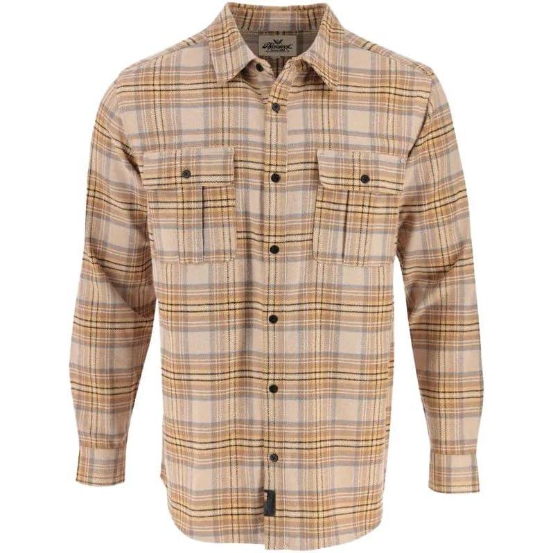 imageThorogood Mens Heavyweight Brushed Flannel Long Sleeve Button Up ShirtTrusted Labor Plaid