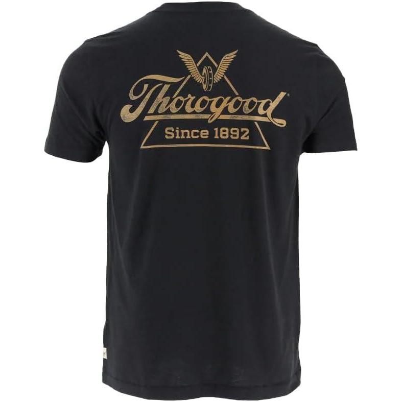 imageThorogood Mens Vintage Classic Logo Short Sleeve TShirtBlack
