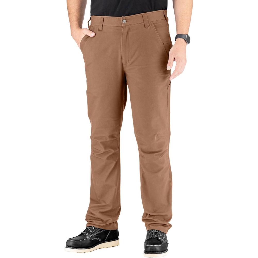 imageThorogood Mens Water Repellent Stretch Canvas Work PantsOtter