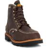 Thorogood 1957 Flyway 6” Waterproof Moc Toe Hunting Boots for Men – Premium Full-Grain Leather with Slip-Resistant Heel Outsole and Shock-Absorbing Footbed(Briar Pitstop 1)