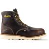 Thorogood 1957 Series 6” Waterproof Steel Toe Work Boots for Men – Full-Grain Leather with Moc Toe, Comfort Insole, and Slip-Resistant Wedge Outsole; EH Rated(Briar Pitstop)