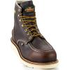 Thorogood 1957 Series 6” Waterproof Steel Toe Work Boots for Men – Full-Grain Leather with Moc Toe, Comfort Insole, and Slip-Resistant Wedge Outsole; EH Rated(Briar Pitstop)