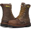 Thorogood 1957 Series 8” Waterproof Steel Toe Work Boots for Men – Full-Grain Leather with Moc Toe, Slip-Resistant Heel Outsole, and Comfort Insole; EH Rated(Crazy Horse)