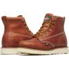 Thorogood American Heritage 6” Moc Toe Work Boots for Men – Soft Toe, Premium Full-Grain Leather with Slip-Resistant Wedge Outsole and Comfort Insole; EH Rated(Tobacco)