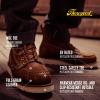 Thorogood American Heritage 6” Steel Toe Work Boots for Men – Full-Grain Leather with Moc Toe, Slip-Resistant Wedge Outsole, and Comfort Insole; EH Rated(Crazyhorse)