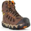 Thorogood Crosstrex 6” Waterproof Safety Toe Hiking Boots for Men – Breathable Premium Leather and Mesh with Comfort Insole and Athletic Traction Outsole; ASTM Rated(Brown/Orange)