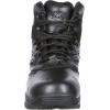 Thorogood Deuce 6” Waterproof Side-Zip Black Tactical Boots for Men and Women with Composite Safety Toe, Full-Grain Leather, and Slip-Resistant Outsole; BBP & EH Rated(Black)