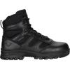 Thorogood Deuce 6” Waterproof Side-Zip Black Tactical Boots for Men and Women with Full-Grain Leather, Soft Toe, and Slip-Resistant Outsole; BBP & EH Rated(Black)