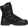 Thorogood Deuce 8” Waterproof Side-Zip Black Tactical Boots for Men and Women with Composite Safety Toe, Full-Grain Leather, and Slip-Resistant Outsole; BBP & Rated(Black)