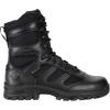 Thorogood Deuce 8” Waterproof Side-Zip Black Tactical Boots for Men and Women with Composite Safety Toe, Full-Grain Leather, and Slip-Resistant Outsole; BBP & Rated(Black)