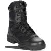 Thorogood Deuce 8” Waterproof Side-Zip Black Tactical Boots for Men and Women with Composite Safety Toe, Full-Grain Leather, and Slip-Resistant Outsole; BBP & Rated(Black)