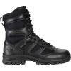 Thorogood Deuce 8” Waterproof Side-Zip Black Tactical Boots for Men and Women with Full-Grain Leather, Soft Toe, and Slip-Resistant Outsole; BBP & EH Rated(Black)