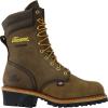Thorogood Logger Series 9” Waterproof Steel Toe Work Boots for Men – Premium Leather with Storm Welt Construction and Slip-Resistant Vibram Outsole; EH Rated(Studhorse Brown)