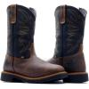 Thorogood Mens American Heritage Square Toe Wellington Waterproof(Black/Crazy Horse)