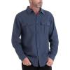 Thorogood Men’s Heavyweight Brushed Flannel Long Sleeve Button Up Shirt(Pageant Blue Melange)
