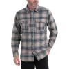 Thorogood Men’s Heavyweight Brushed Flannel Long Sleeve Button Up Shirt(Trades Legacy Plaid)