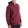 Thorogood Men’s Heavyweight Hoodie Embossed Logo Pullover Workwear Sweatshirt(Chocolate Maroon)