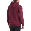 Thorogood Men’s Heavyweight Hoodie Embossed Logo Pullover Workwear Sweatshirt(Chocolate Maroon)