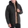 Thorogood Men’s Iron River Heavyweight Jacket, Insulated Stone Washed Canvas Workwear Coat with Hood(Tarmac)