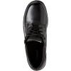 Thorogood Soft Streets Plain Toe Oxford Work Shoes for Men – Premium Black Leather with Comfort Insole and Slip-Resistant Outsole; Berry Compliant and Postal Certified(Black)
