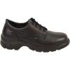 Thorogood Soft Streets Plain Toe Oxford Work Shoes for Men – Premium Black Leather with Comfort Insole and Slip-Resistant Outsole; Berry Compliant and Postal Certified(Black)