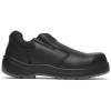 Thorogood Thoro-Flex Black Slip-On Safety Toe Work Shoes for Men and Women – Full-Grain Leather Upper with Cushioning Footbed and Slip-, Oil-, and Puncture-Resistant Outsole(Black)