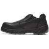 Thorogood Thoro-Flex Black Slip-On Safety Toe Work Shoes for Men and Women – Full-Grain Leather Upper with Cushioning Footbed and Slip-, Oil-, and Puncture-Resistant Outsole(Black)