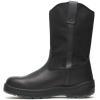 Thorogood Thoro-Flex Black Slip-On Waterproof Work Boots for Men and Women – Made from Full-Grain Leather with Composite Toe and Slip-, Oil-, and Puncture-Resistant Outsole(Black)