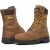 Thorogood 8” Waterproof Work Boots for Men – Insulated & Safety Toe – Genesis Series – Full-Grain Leather with Comfort Insoles & Traction Outsoles(Chestnut)