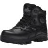 Thorogood Deuce 6” Waterproof Side-Zip Black Tactical Boots for Men and Women with Composite Safety Toe, Full-Grain Leather, and Slip-Resistant Outsole; BBP & EH Rated(Black)