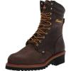 Thorogood Logger Series 9” Waterproof Steel Toe Work Boots for Men – Premium Leather with Storm Welt Construction and Slip-Resistant Vibram Outsole; EH Rated(Studhorse Brown)
